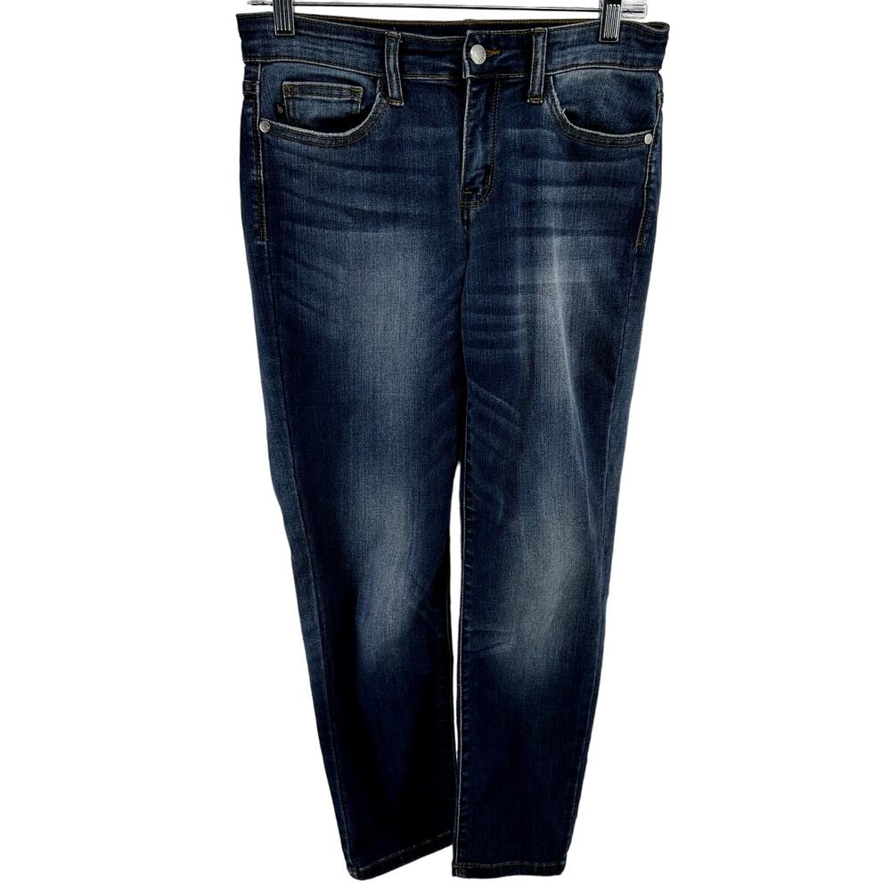 Judy Blue Adelene Girlfriend Jeans Relaxed Fit Straight Dark Wash Denim 28x27 - Picture 2 of 5